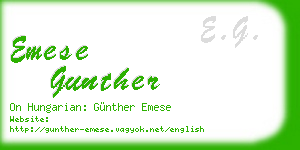 emese gunther business card