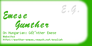 emese gunther business card